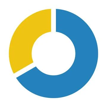 Pie chart icon vector graph diagram symbol for big data analytics reports 스톡 일러스트
