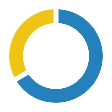 Pie chart icon vector graph diagram symbol for big data analytics reports Stock Illustration