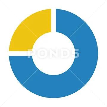 Pie chart icon vector graph diagram symbol for big data analytics ...