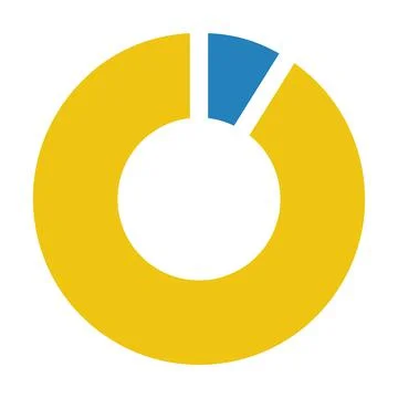Pie chart icon vector graph diagram symbol for big data analytics reports 스톡 일러스트