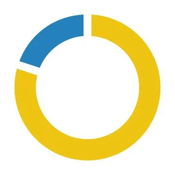 Pie chart icon vector graph diagram symbol for big data analytics reports 스톡 일러스트