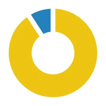 Pie chart icon vector graph diagram symbol for big data analytics reports Stock Illustration
