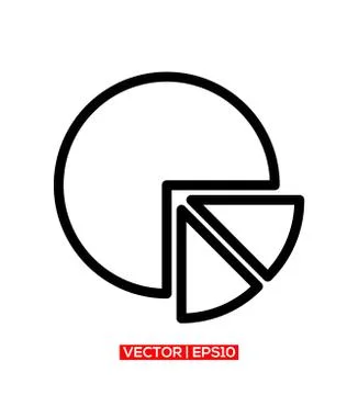 Pie Chart Icon Vector Illustration Stock Illustration