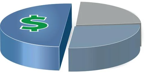 Pie chart 스톡 일러스트