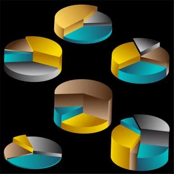 Pie chart Stock Illustration