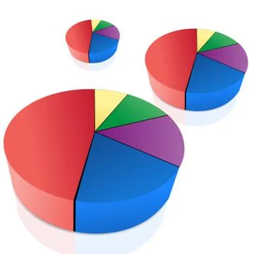 Pie chart Stock Illustration