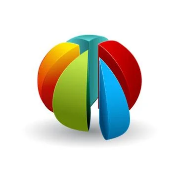 Pie chart Stock Illustration