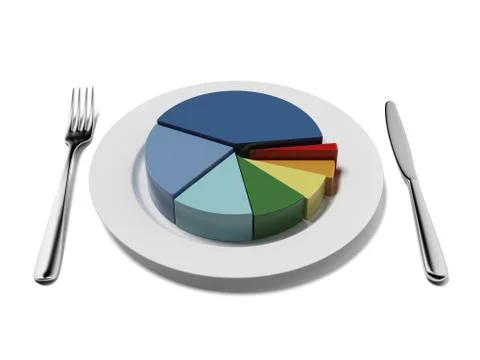 Pie chart Stockillustratie