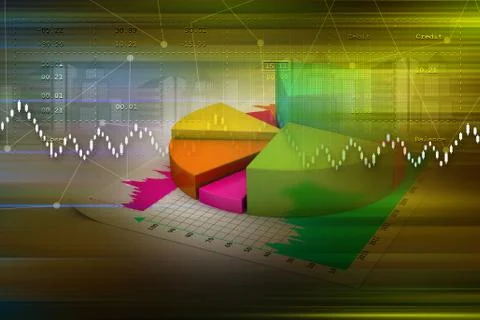 Pie chart Stock Illustration