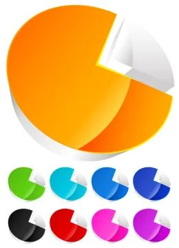 Pie chart Stock Illustration