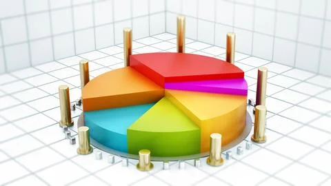 Pie chart Stock Illustration