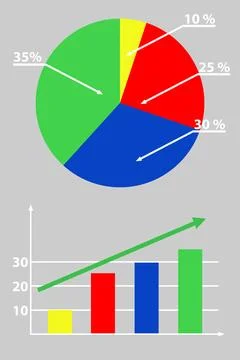 Pie chart Stock Illustration