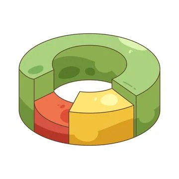 Pie chart Stock Illustration