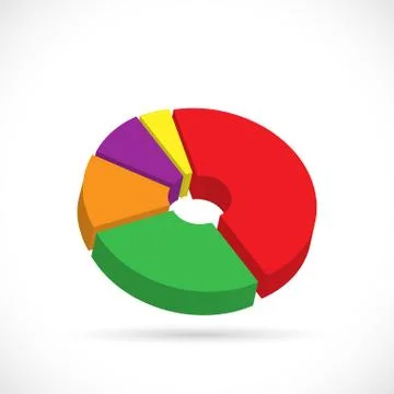 Pie Chart Illustration Stock-Illustration