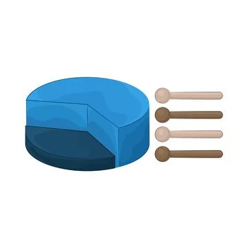 Pie Chart Illustration Stock Illustration