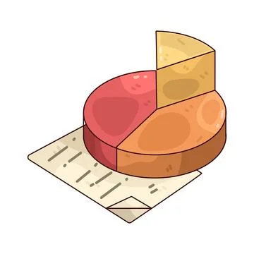 Pie Chart illustration Stock Illustration