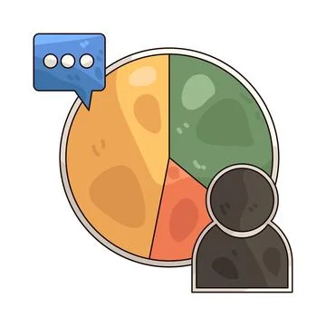Pie Chart illustration Stock Illustration