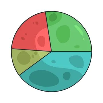 Pie Chart illustration Stock Illustration