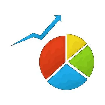 Pie Chart illustration Stock Illustration