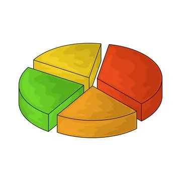 Pie Chart illustration Stock Illustration