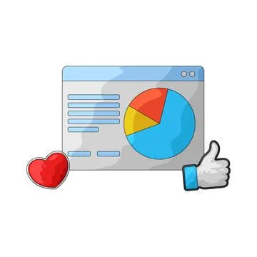 Pie Chart illustration Stock Illustration