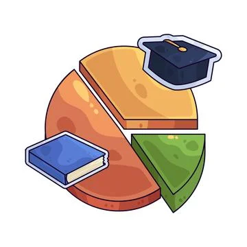 Pie Chart illustration Stock Illustration
