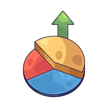 Pie Chart illustration Stock Illustration