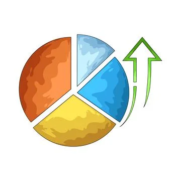 Pie Chart illustration Stock Illustration