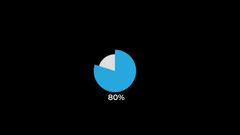 Pie Chart Infographic Icon Animation for Presentation Slides Stock Footage 316483718
