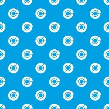 Pie chart for infographic pattern seamless blue 스톡 일러스트