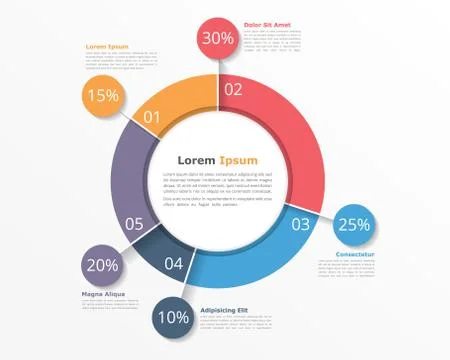 Pie Chart Infographics Stock Illustration