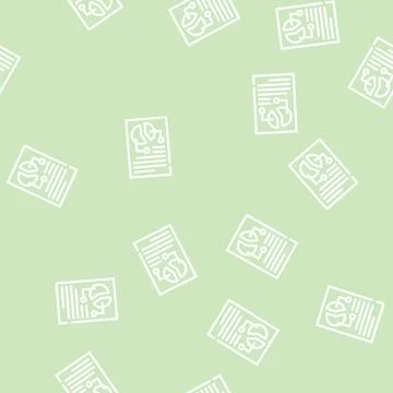 Pie chart lesson line vector seamless pattern イラスト素材