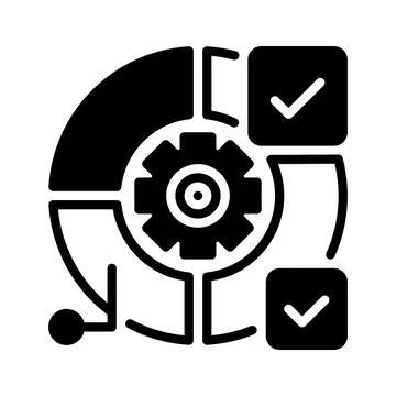 Pie Chart Line Icon, Outline Symbol for Data Visualization, Percentage Brea.. Illustrazione stock