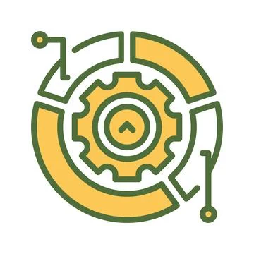 Pie Chart Line Icon, Outline Symbol for Data Visualization, Percentage Brea.. 스톡 일러스트