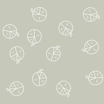 Pie chart line seamless pattern 库存插图