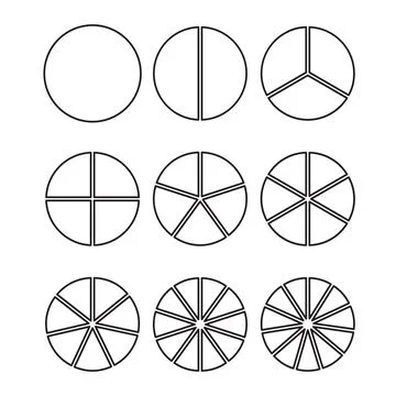 Pie chart or graphic, precieuse part of circle infographic Stock Illustration