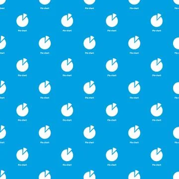 Pie chart pattern seamless blue 스톡 일러스트