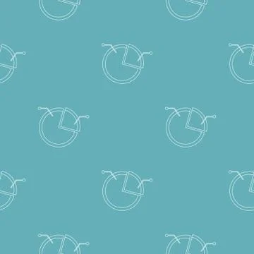 Pie chart pattern seamless 스톡 일러스트