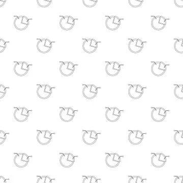 Pie chart pattern vector seamless Illustrazione stock