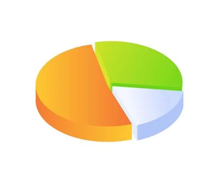 Pie chart percentage Stock Illustration