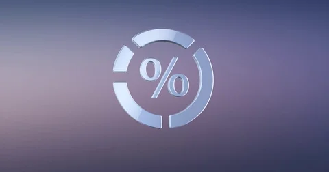 Pie Chart Silver 3d Icon Stock Footage 69784228