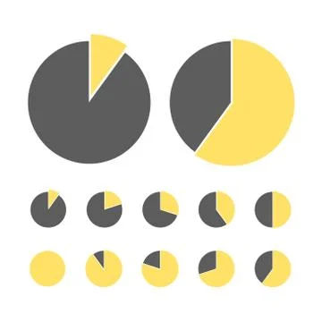 Pie chart statistic concept. Business flow process diagram. Infographic elements Stock Illustration