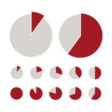 Pie chart statistic concept. Business flow process diagram. Infographic elements Stock Illustration