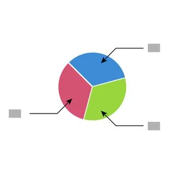 Pie chart template Stock Illustration