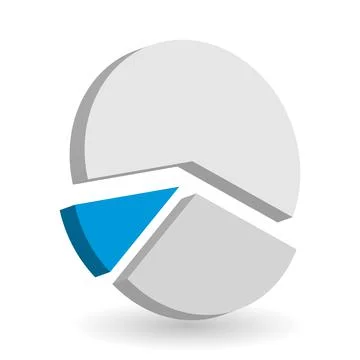 Pie chart vector design element Stock Illustration