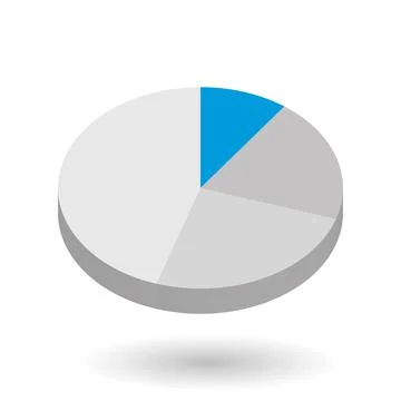 Pie chart vector design element Stock Illustration