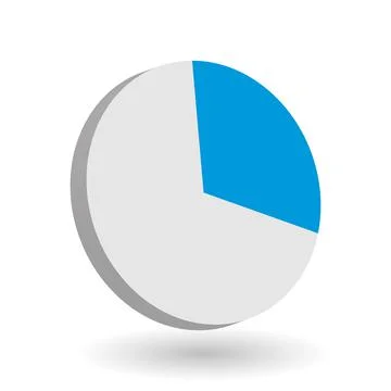 Pie chart vector design element Stock Illustration