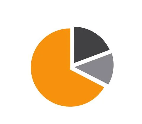 Pie Chart Vector Icon Stock Illustration