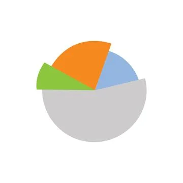 Pie Chart Vector Icon.Pie Chart vector Icon. Circle Chart. Colorful diagram Stock Illustration