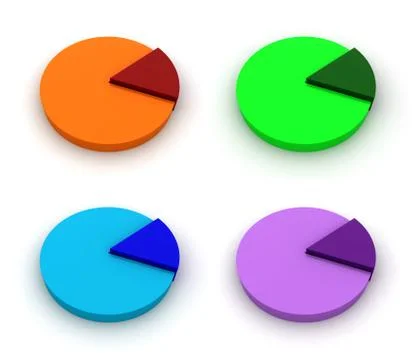 Pie charts Stock Illustration